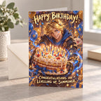 League of Legends LoL Ezreal Level Up Birthday Card Blank Inside — image 1
