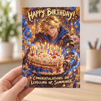 League of Legends LoL Ezreal Level Up Birthday Card Blank Inside — image 3