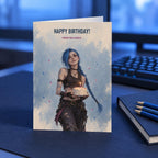 Arcane Jinx League of Legends LoL Birthday Card Blank Inside — image 2