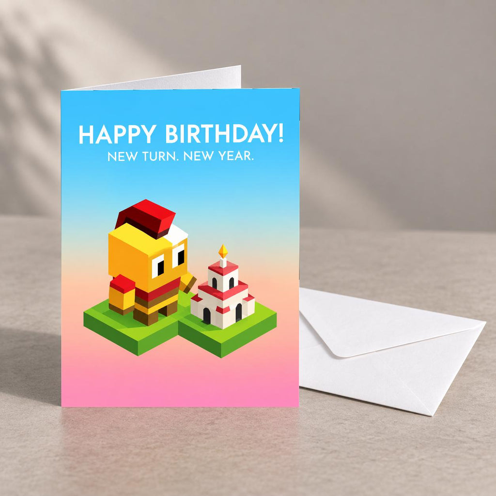 The Battle of Polytopia New Turn New Year Birthday Card — image 1