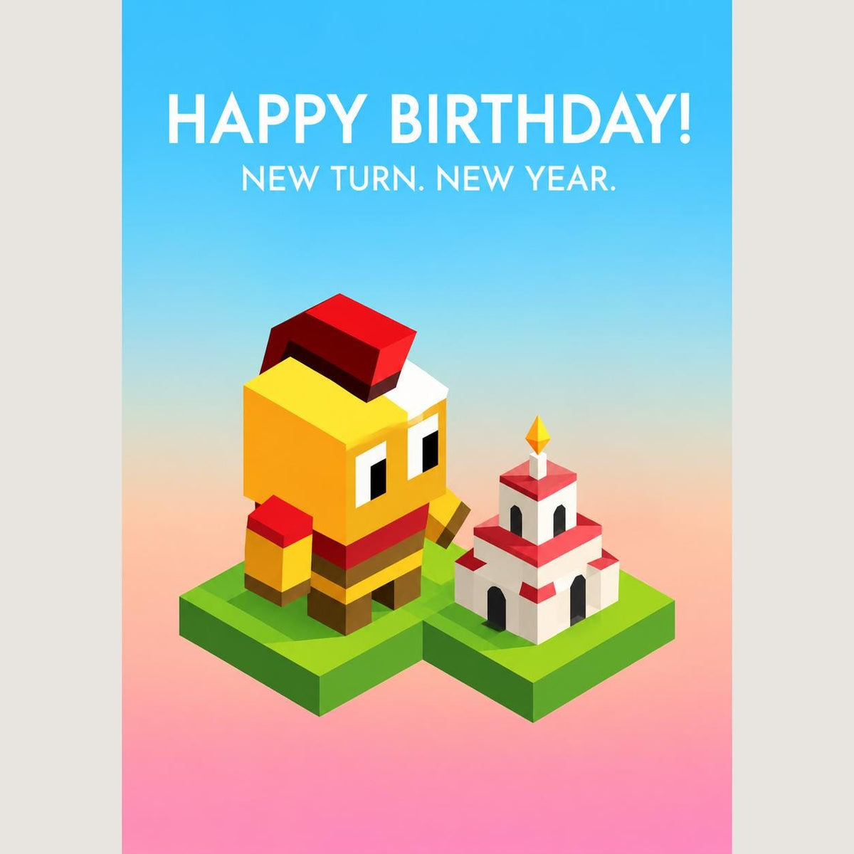 The Battle of Polytopia New Turn New Year Birthday Card — image 4