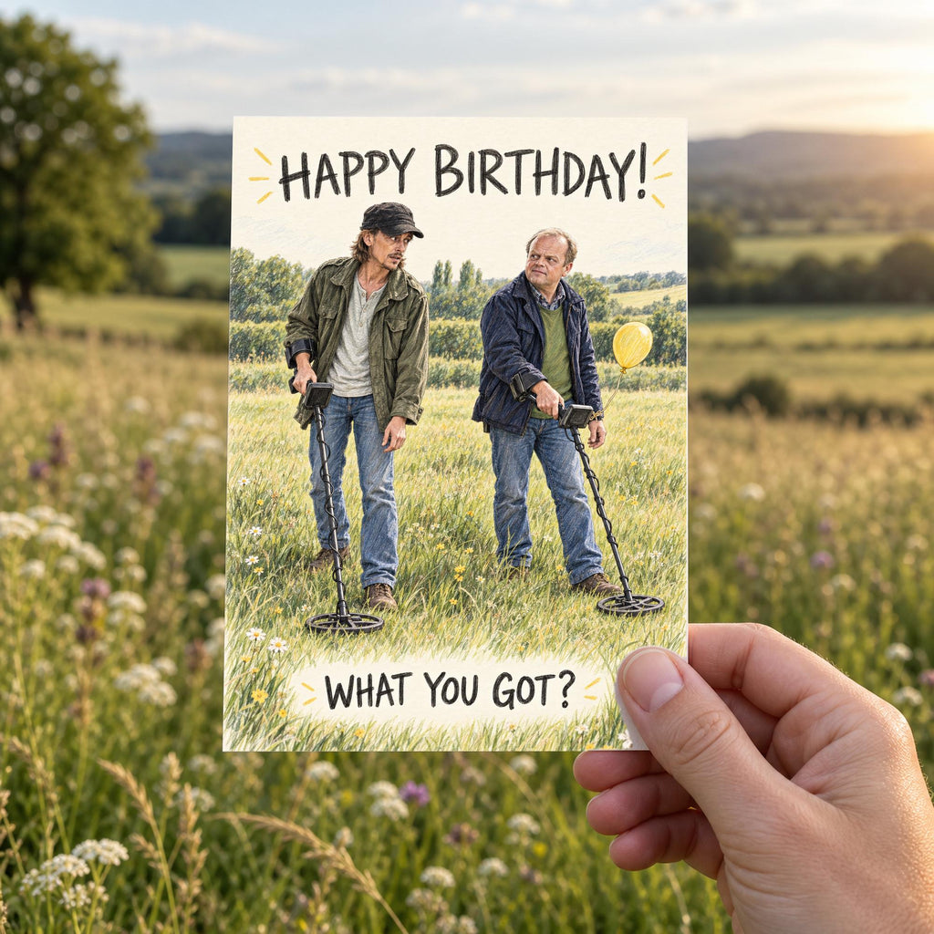 Detectorists Andy and Lance What You Got Birthday Card — image 3