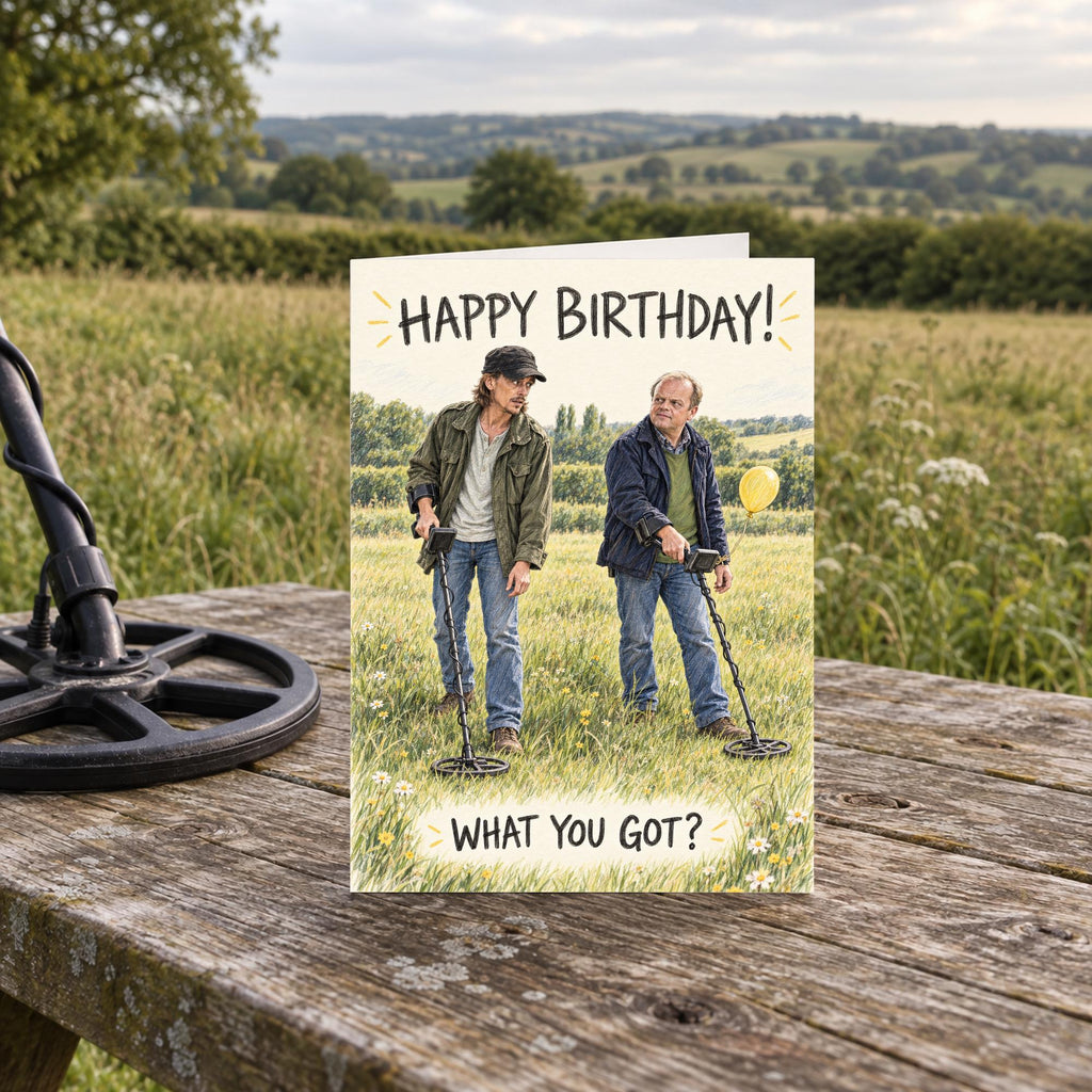 Detectorists Andy and Lance What You Got Birthday Card — image 2