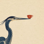 Tea at Low Tide Heron Printable Wall Art Digital Download — image 5