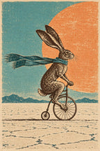 Penny Farthing Hare Desert Printable Wall Art Digital Download — image 6