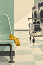 Unmatched Sock Laundromat Laundry Room Printable Wall Art Digital Download — image 5