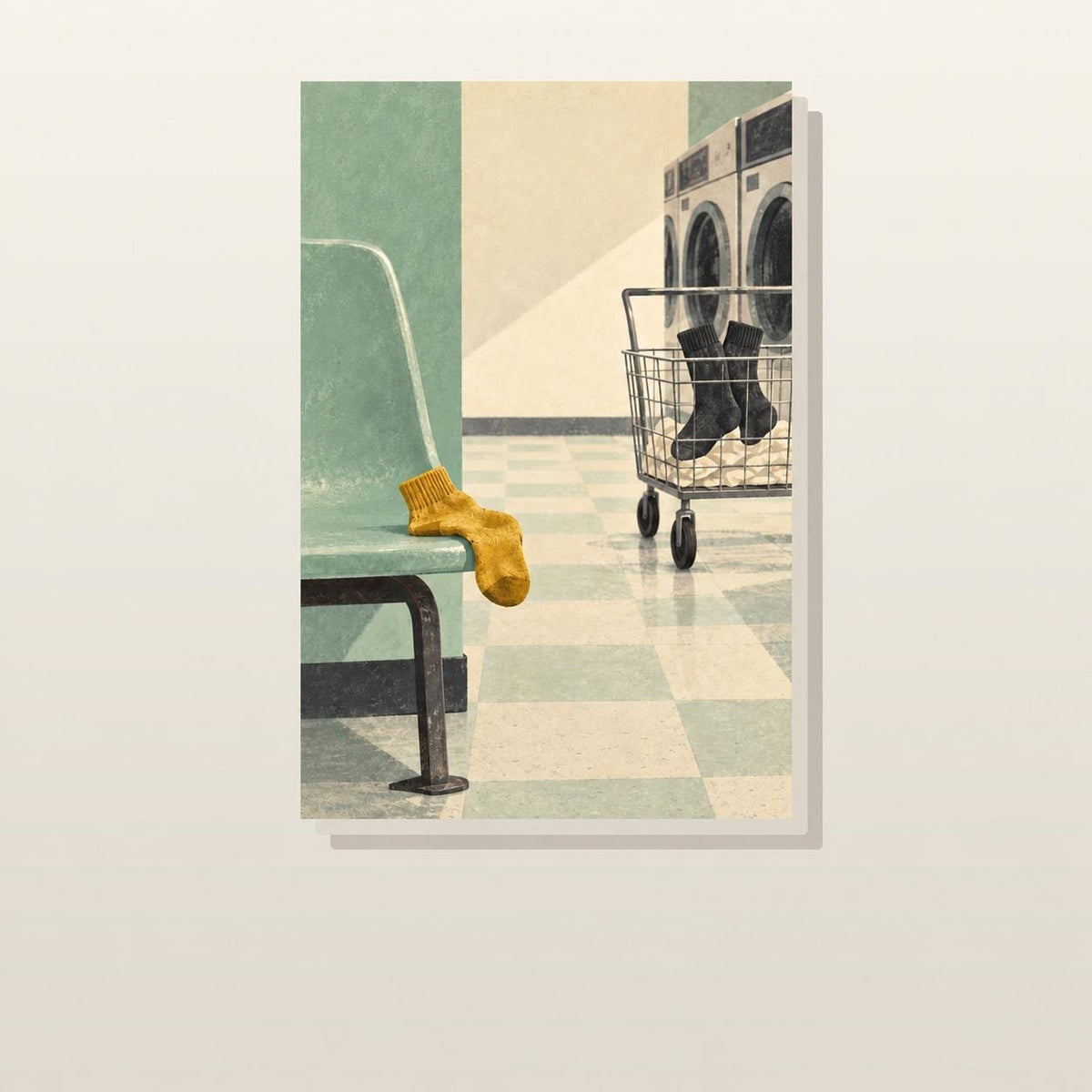 Unmatched Sock Laundromat Laundry Room Printable Wall Art Digital Download — image 1