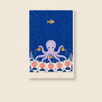 Octopus Garden Colourful Woodblock Printable Wall Art Digital Download — image 1
