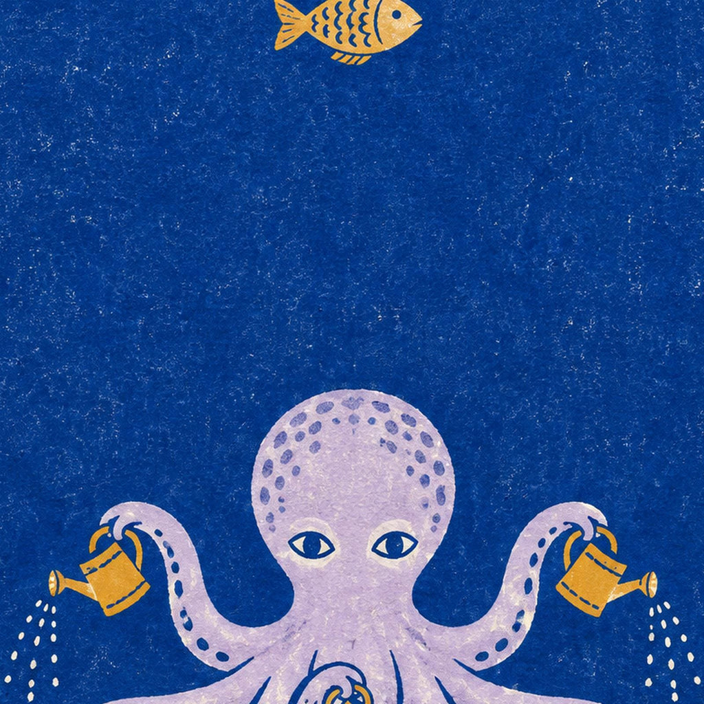 Octopus Garden Colourful Woodblock Printable Wall Art Digital Download — image 5
