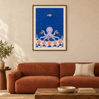 Octopus Garden Colourful Woodblock Printable Wall Art Digital Download — image 4