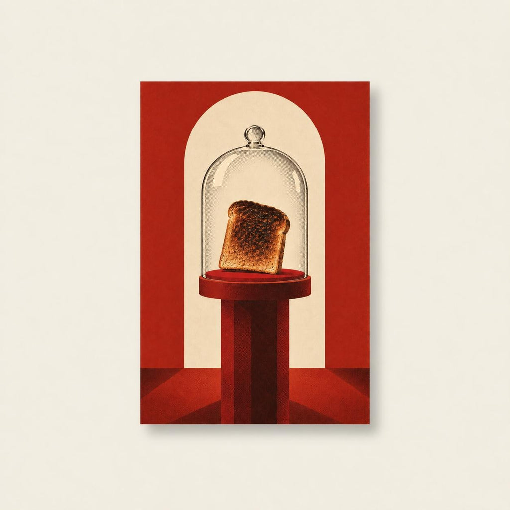 Burnt Toast Retro Kitchen Printable Wall Art Digital Download — image 1