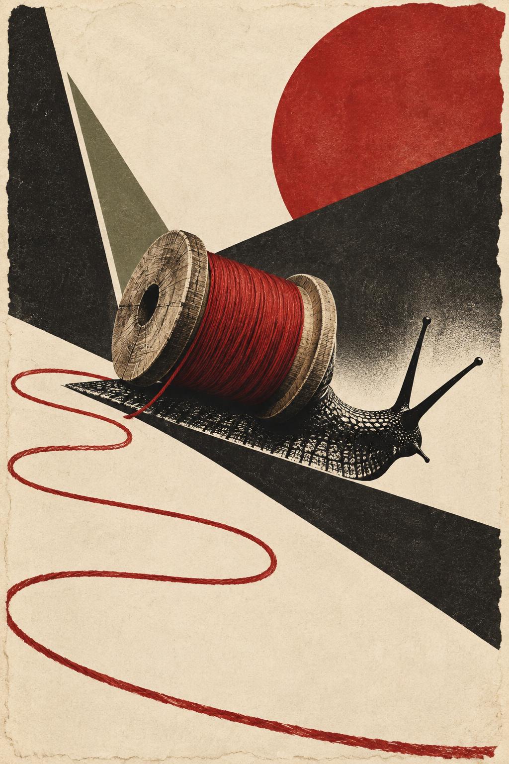 Snail Thread Spool Sewing Room Printable Wall Art Digital Download — image 2