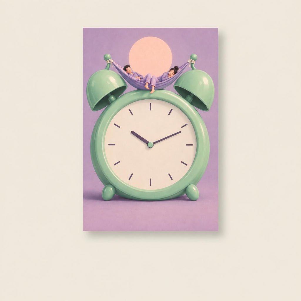Alarm Clock Hammock Bedroom Printable Wall Art Digital Download — image 1