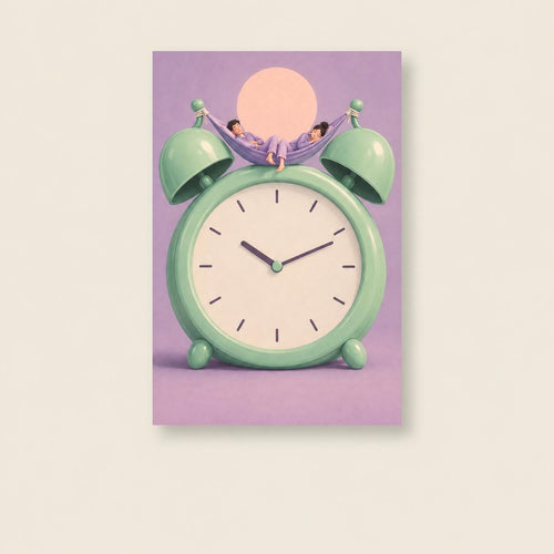 Alarm Clock Hammock Bedroom Printable Wall Art Digital Download — image 1