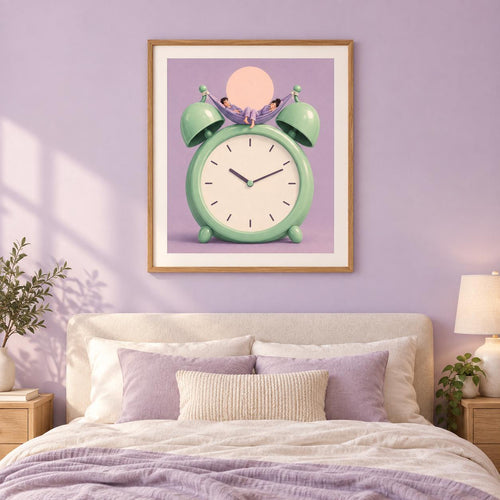 Alarm Clock Hammock Bedroom Printable Wall Art Digital Download — image 2