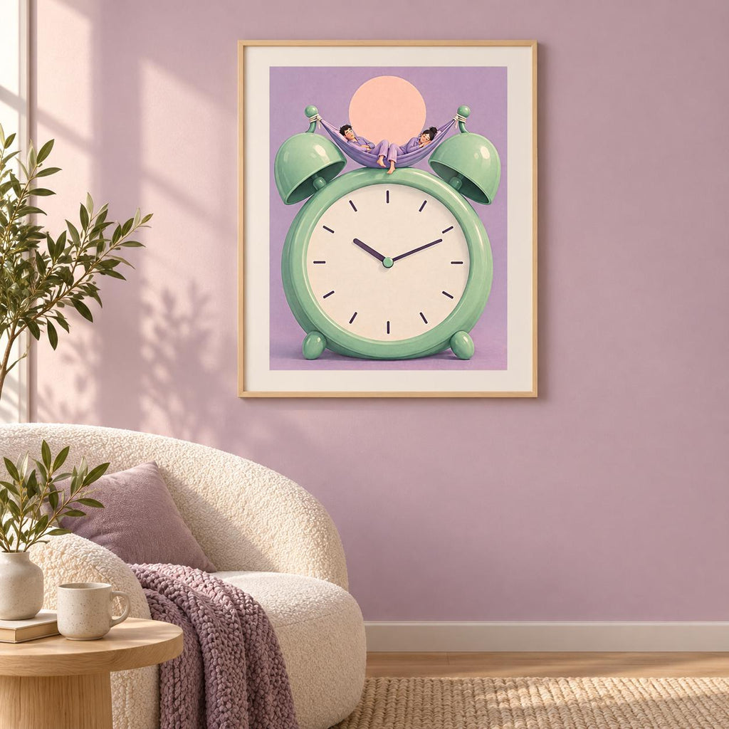 Alarm Clock Hammock Bedroom Printable Wall Art Digital Download — image 4