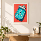 Sardine Tin Swimmers Retro Pool Printable Wall Art Digital Download — image 6