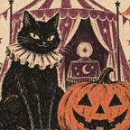 Midnight Carnival Halloween Black Cat Printable Wall Art Digital Download — image 6