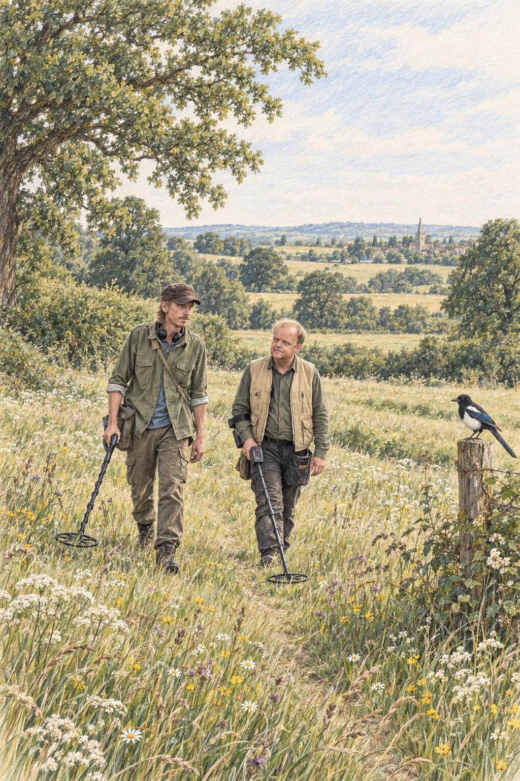 Detectorists-inspired countryside wall art preview 6